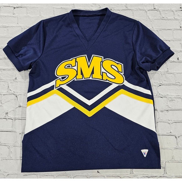 Varsity Spirit VINTAGE SMS V Neck Cheerleading Cheerleader Pullover MENS SMALL - Picture 1 of 6